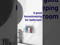 Gepatenteerde sticker stevig gemonteerd zelfklevend douche-caddie heldere armaturen