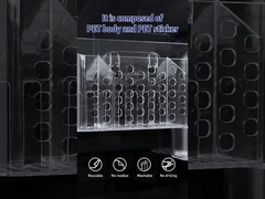 Zet de schade Vrije Muur Plastic het Bureaumand op van Holder For Kitchen van de Badkamerstheebus