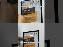 A4 210mm X 297mm Wandbordenhouder ODM Helder plastic materiaal