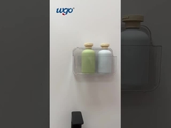 4-5 kg Gepatenteerde kleefbeker Douche Caddy 180mm Doorzichtige badkamer Wandgebouwde plank