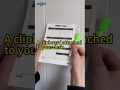 Op de meest gladde oppervlakken plakken Kantoor- en schoolpapierpapier Whiteboard Weekplanner Afdrukbaar