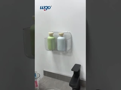 Gepatenteerde sticker gemonteerd sterk helder Badkamer accessoires Douche caddies Tandborstel bekers