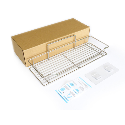 Geen boorgat nodig RVS badkamer douche Caddy zelfklevend gemonteerd