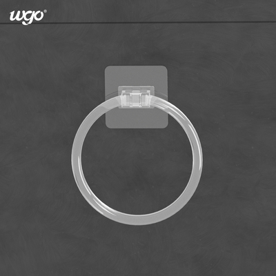 ISO 9001 de witte Plastic sticker van de Schade Vrije pvc van Handdoekring holder 5KG
