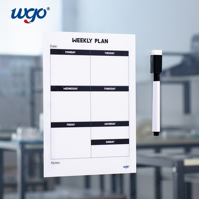 Van de de Kantoorbehoeftenstudent van de bureauschool Wekelijkse de Planningsideeën van Favor Dry Erase Whiteboard
