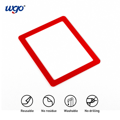 Schil en plak montage zelfklevende displaybordhouders PVC WGO-tape
