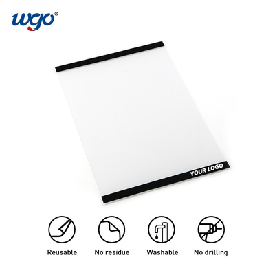 Acryldocument 8.5 X11 ontruimt ODM van Repositionable van de Tekenhouder OEM Muur opzet