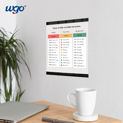 8.5x11 de muur zette OEM A4 van Tekenkaders Berichthouders met WGO-Band op
