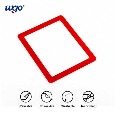 8.5x11 de zelfklevende Tekenhouder voor Muur, Geen Magneet had de Kaders van de Tekenvertoning nodig