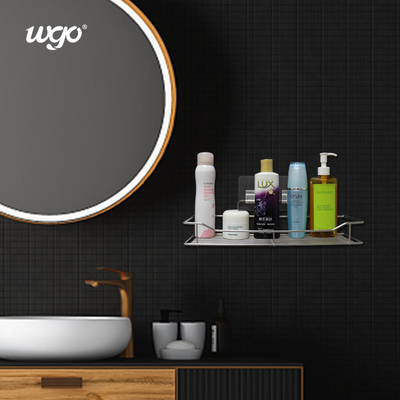 Wasbare badkamer douche opslag Caddy roestvrij staal WGO kleefmiddel helder set