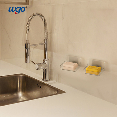 Douche Teller Schadevrije Transparante Plastic Rrain Soap Tray Geen installatie nodig