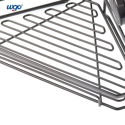 De zwarte Geoxydeerde Hangende Opgezette de Plankenmuur van de Hoekdouche schort ODM OEM ISO9001 op