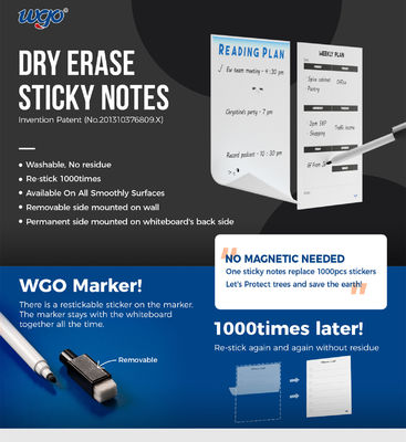 Geen Residu Kleverige Droog wist Raadsodm OEM het Zelf de Tekening van de Stokw Schil Schrijven