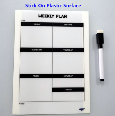Witte Kleverige Droog wist Raad A4 A5 168*230mm 1000 Keer Stickable