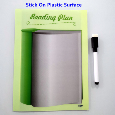 8.5x11 Droge de duim wist de Zelfklevende Whiteboard-Stroken van de Bladenpvc WGO Band