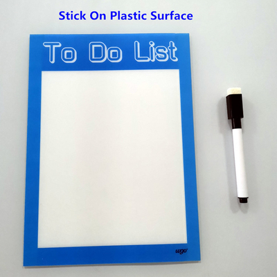 8.5x11 Droge de duim wist de Zelfklevende Whiteboard-Stroken van de Bladenpvc WGO Band