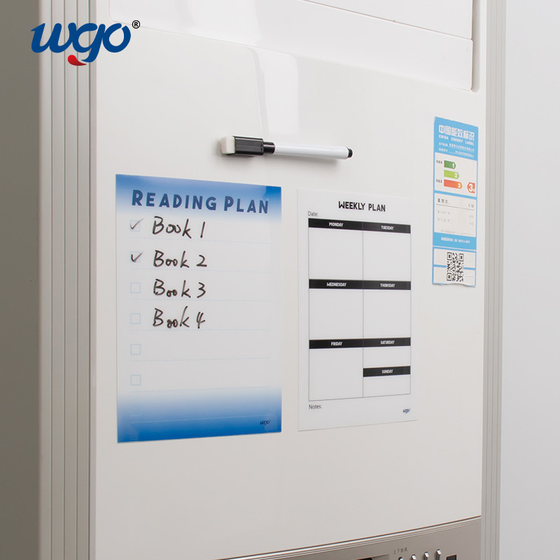 De verwijderbare Douane Logo Printed Office & de Schoolkantoorbehoeften Droog wissen het Takenlijst Wekelijks Plan van Raadswhiteboard